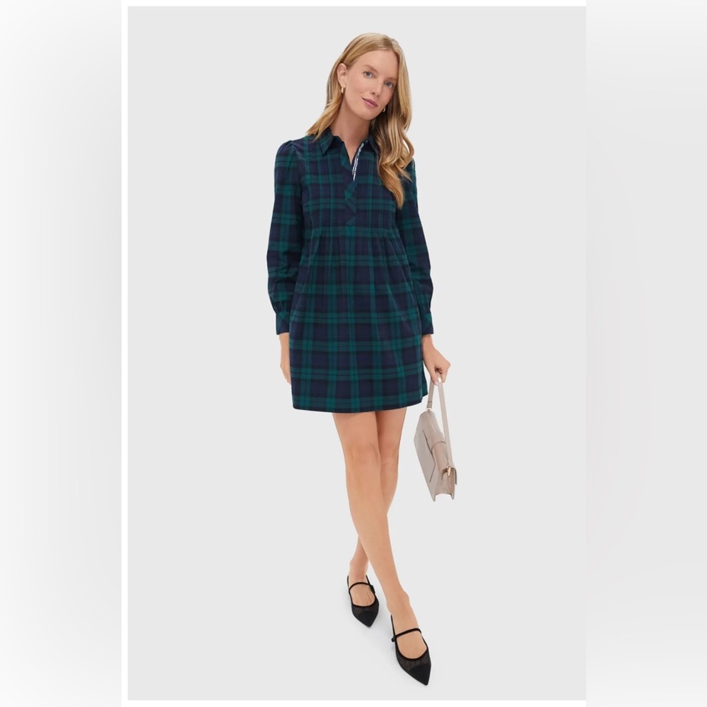 Vineyard vines pintuck popover dress plaid size 2x